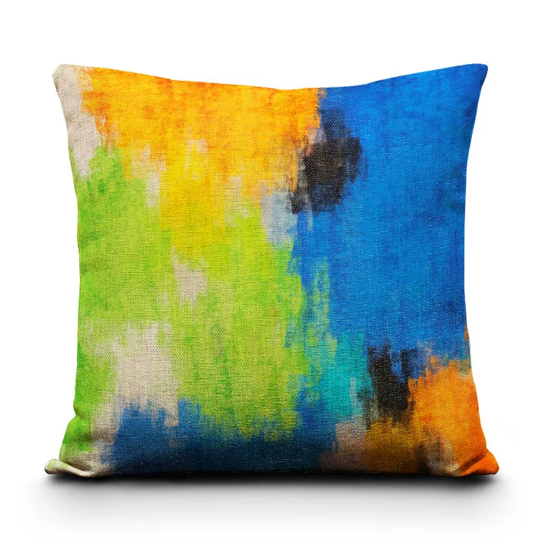 Wholesale Bright And Colorful Burlap Cushion Cover High Quality