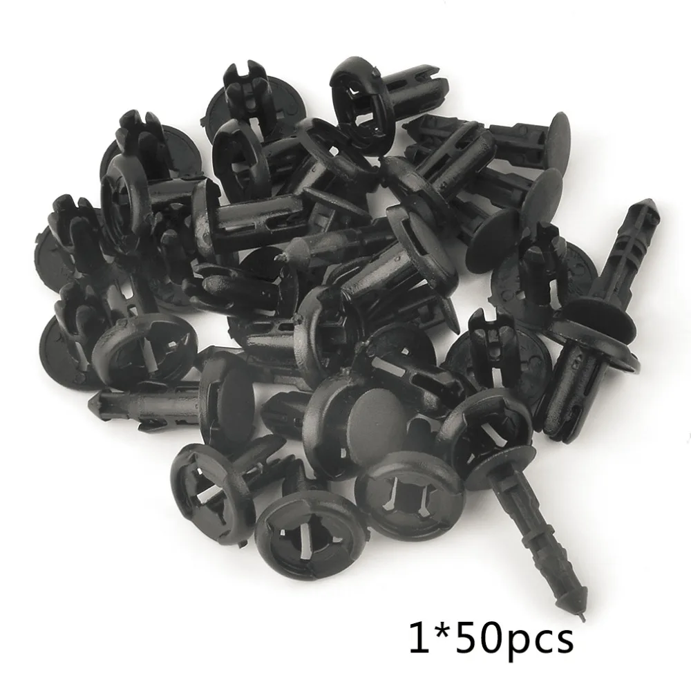 Clips de fixation en plastique noir pour pare-choc de voiture, boucle  intérieure, garniture de porte, pince fixe pour Toyota 11816 - AliExpress