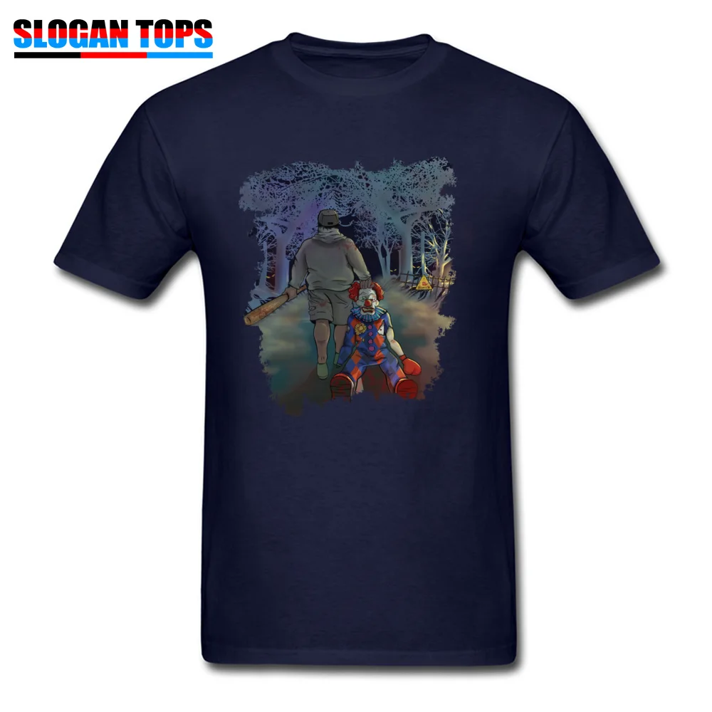 Fitness TightCustom Short Sleeve Tops & Tees ostern Day Special O Neck 100% Cotton Tee-Shirts Man Tshirts Bye Bye Clowns  Bye Bye Clowns navy
