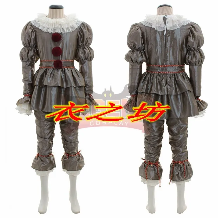 

2018 new clown back soul COS Penney Wise Cosplay Halloween costume clown Pennywise