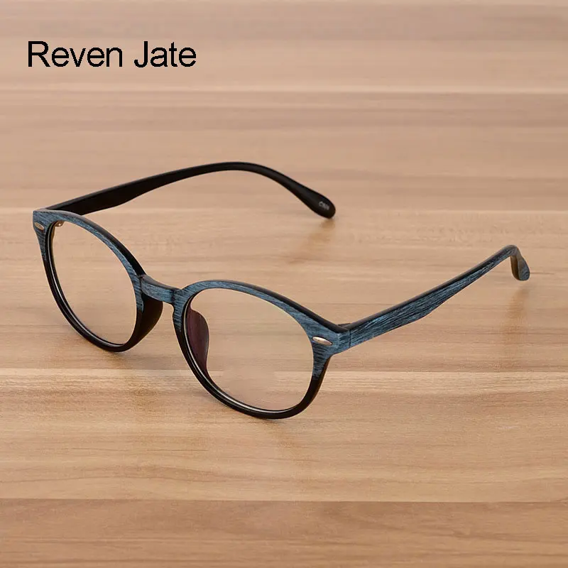 

Reven Jate Wooden Pattern Unisex Fashion Optical Spectacles Eyeglasses High Quality Glasses Optical Frame Eyewear