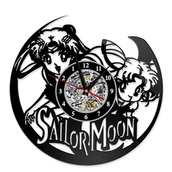 

Anime new Sailor Moon Month rabbit wall clock personality props cosplay accessories unisex