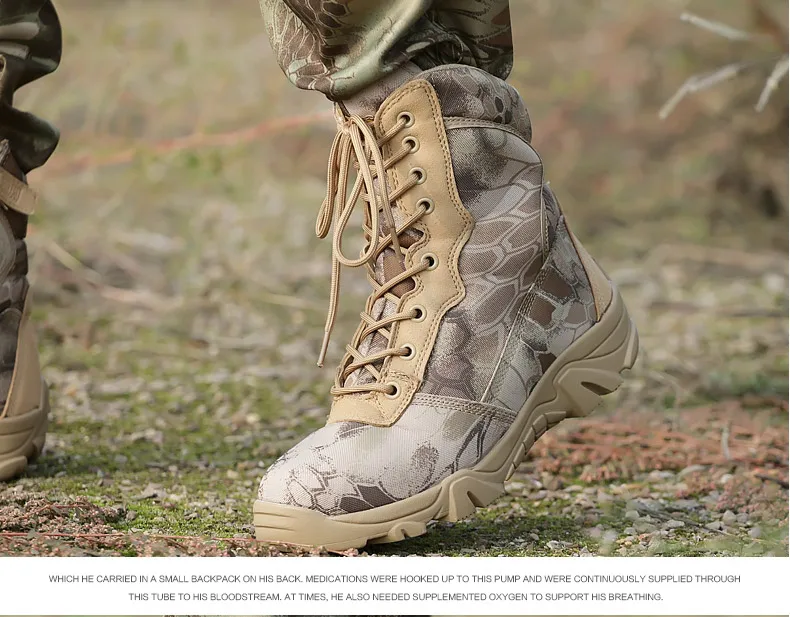 Мужские уличные походные ботинки водонепроницаемые парусиновые ботинки на шнуровке в стиле милитари мужские ботинки для походов, альпинизма