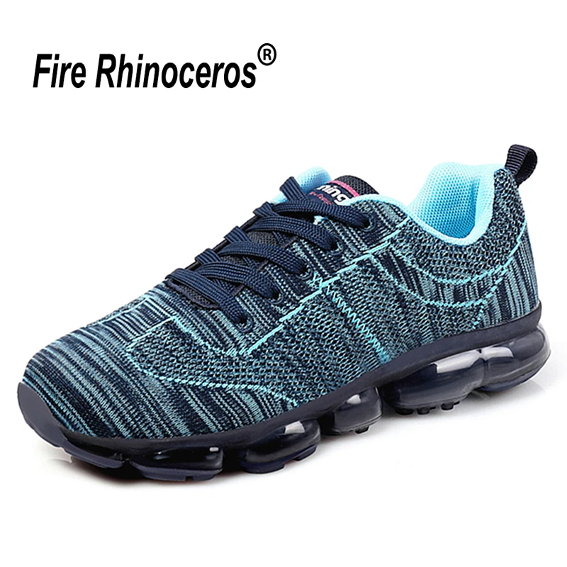 

Air Cushion Running Shoes For Women Girls Knit Upper Brand Sneakers Breathable Sport Shoes Woman Athletic Jogging Shoes
