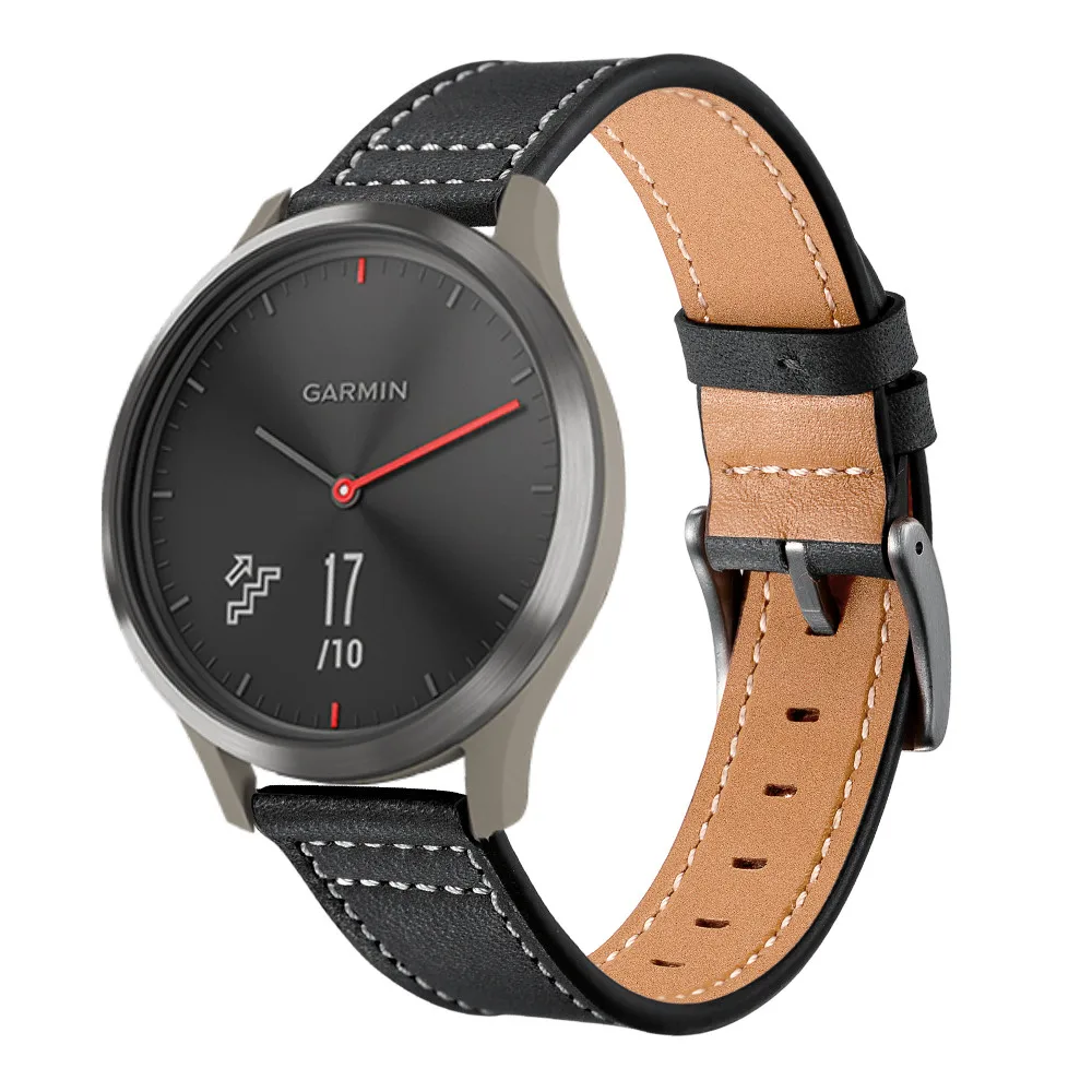 Роскошный кожаный ремешок Ouhaobin 20 мм для Garmin vivomove HR сменный браслета смарт