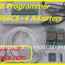 XGECU SOIC8 IC клип V9.00 TL866II плюс TL866A nand flash EEPROM PIC AVR биос USB Универсальный программатор+ 4 адаптера