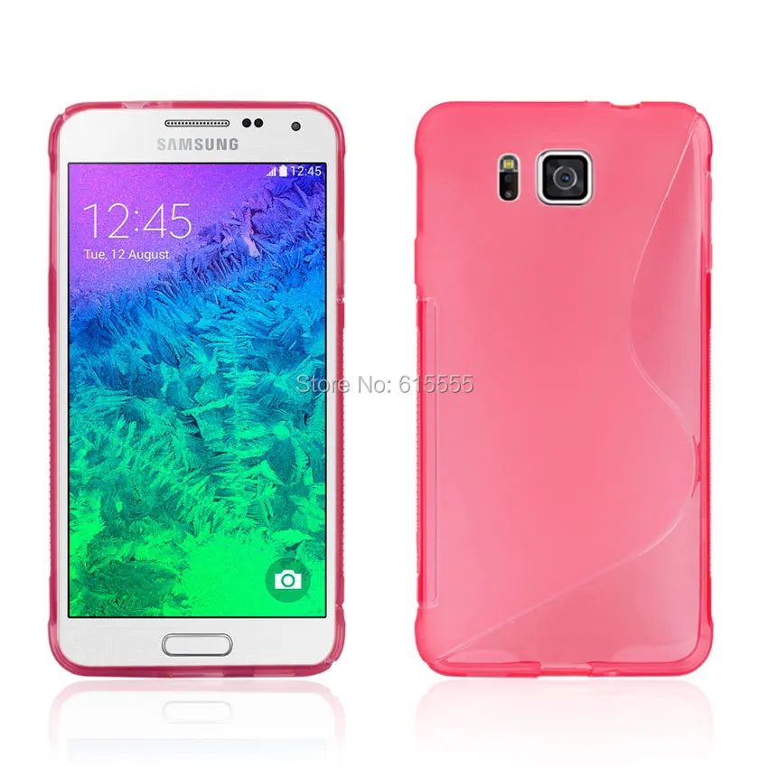

S-line TPU Case cover for Samsung Galaxy Alpha G850F case 5piece/lot 5 colors free shipping
