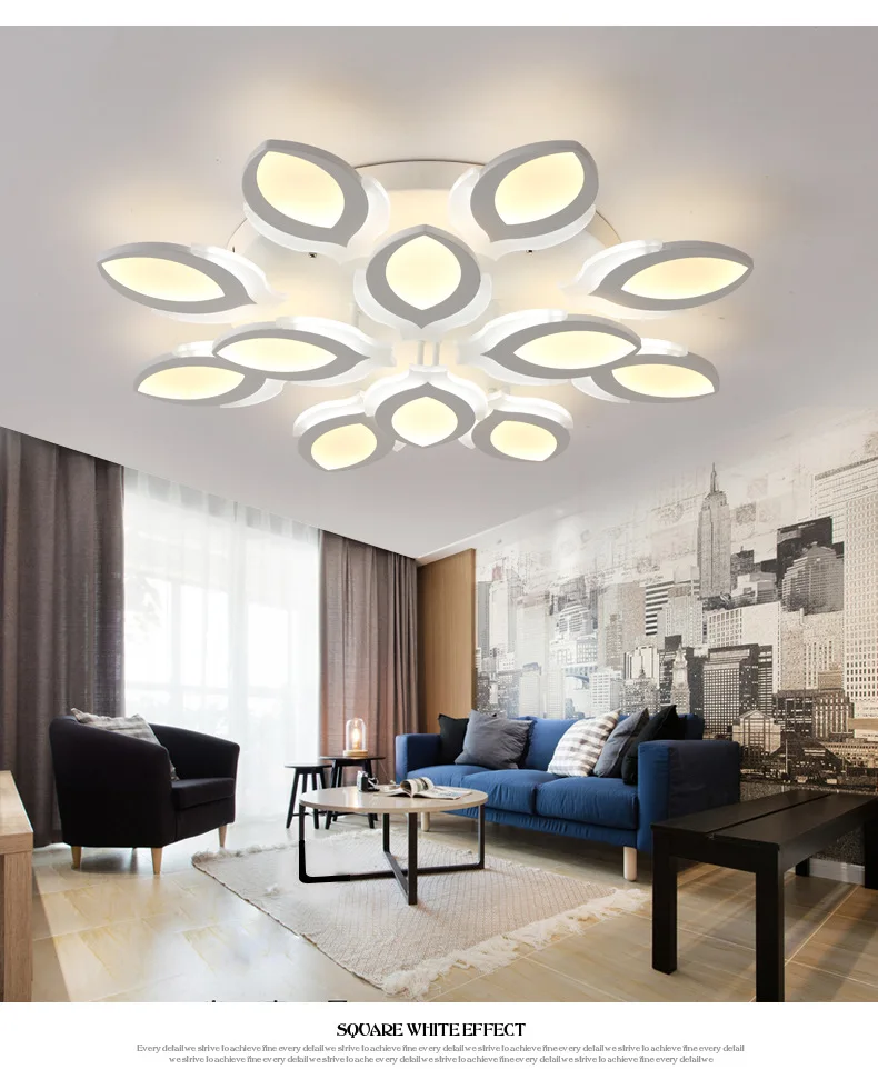 Светодиодный потолочный светильник в гостиной, мода, простая атмосфера, творческая личность, спальня лампа