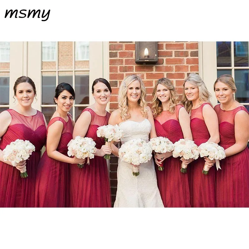 2016-cheap-burgundy-bridesmaid-dresses-jewel