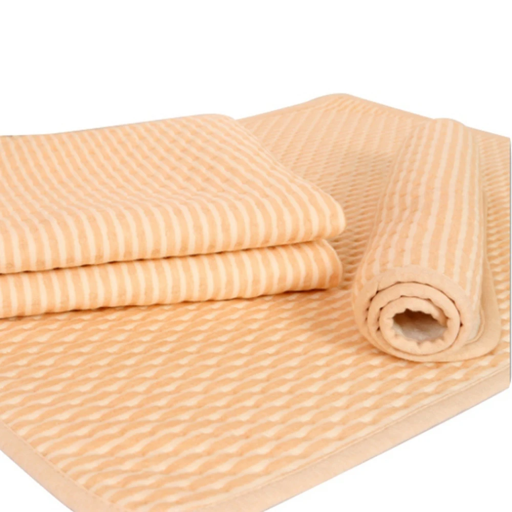 Baby Changing Mat Organic Colored Cotton Waterproof Eva Layer