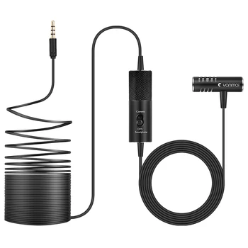 

Professional Lavalier Microphone Clip-on Lapel Omni-directional Condenser Microphone MINI Mic For Smartphone Camcorder Camera PC