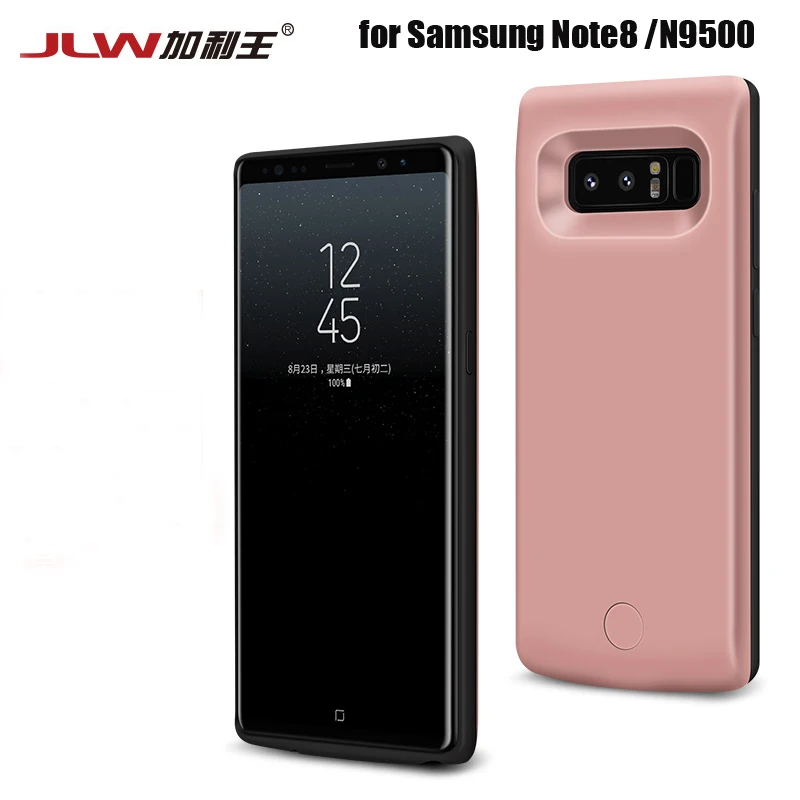 

JLW 6500mAh Ultra thin Power Charger Case Cover for Samsung Note 8 Wireless Power Bank Mobile Phone Case for Samsung N9500