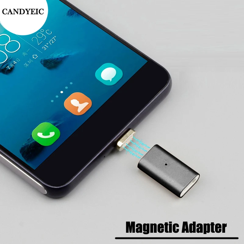 Магнитный адаптер CANDYEIC Micro USB для кабеля HUAWEI Moto Магнитная Зарядка SAMSUNG HTC Sony XIAOMI