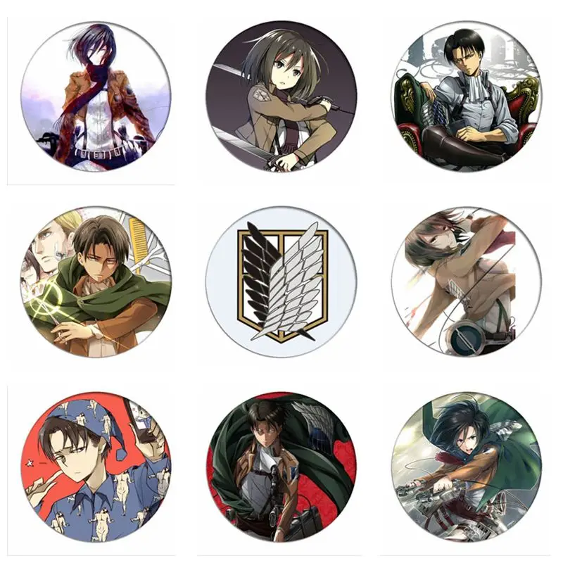 Аниме Shingeki no Kyojin для косплея по аниме атака на Титанов (значок Мультяшные Броши