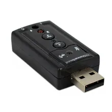 7,1 Звуковая карта, USB звуковая карта, хорошая звуковая карта, USB аудио порт, USB соединение микрофона компьютера внешняя звуковая карта