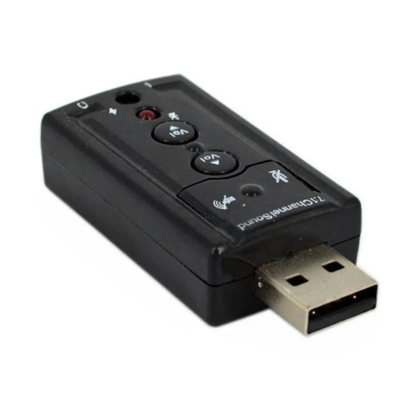 

7.1 sound card, USB sound card, a good sound card, USB to audio port, USB to microphone interface computer external sound card