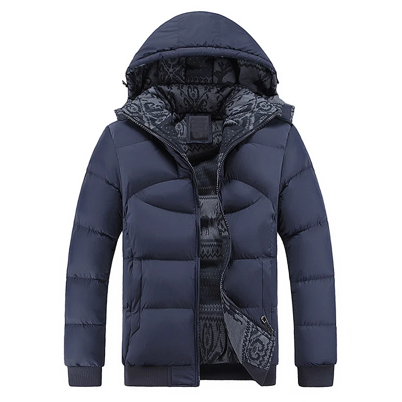 

Detachable Winter Jacket Men Casual Parka Jacket Thick Men Hooded Warm Men's Coats and Jackets Fashion overcoats 660