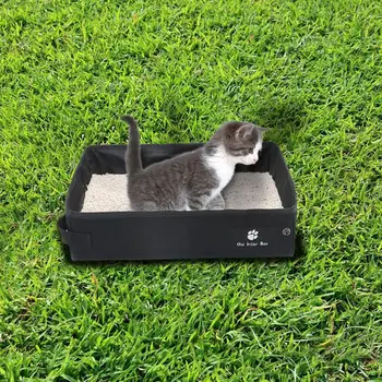

High-grade Cat Litter Box Folding Waterproof Cat Litter Training Puppy Cat Litter Mat Cat Toilet Trainer Pet Cleaning WC Product