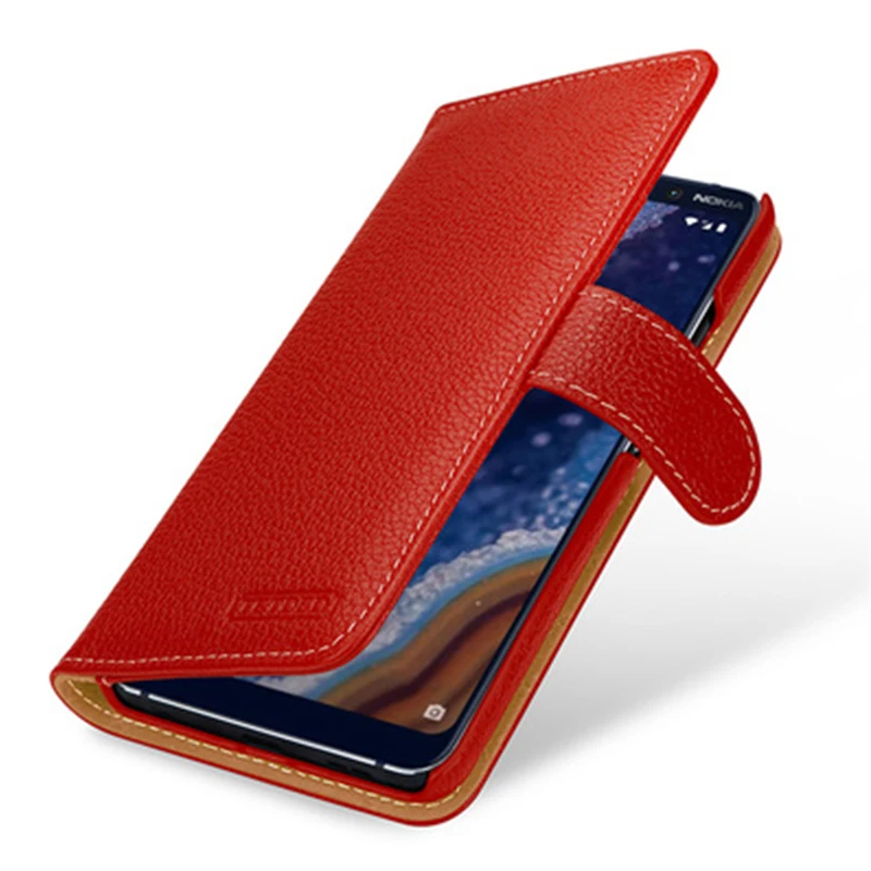 

Wallet Case with Card Slots Phone Bag for NOKIA 9 PureView Cases Covers Genuine Leather Fundas Skin for NOKIA9 PureView