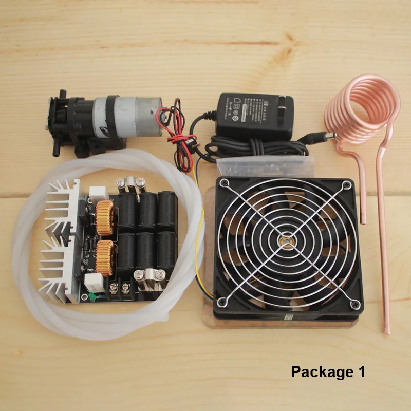 

1000W ZVS Induction Heating PCB Board induction heater High frequency heating machine Melted metal + Coil Mayitr+Pump
