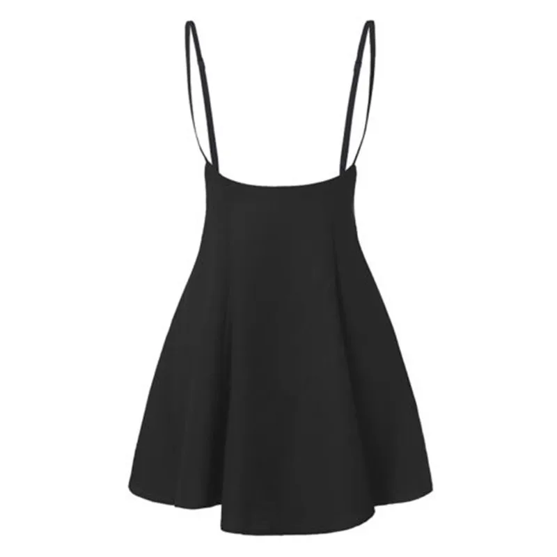 Женский, черный юбка с погонами плиссированная юбка на подтяжках юбки Высокая Талия Мини школьная юбка