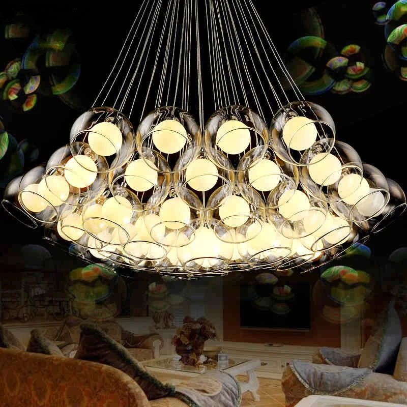 Modern Led glass pendant lights for dining living room bar AC85-265V G4 Bulb hanging glass pendant lamp fixtures free shipping Modern Led glass pendant lights for dining living room bar AC85-265V G4 Bulb hanging glass pendant lamp fixtures free shipping