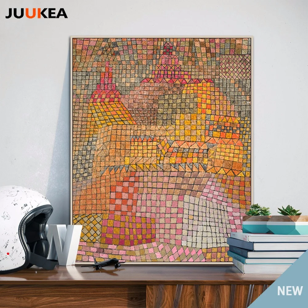 

Paul Klee The Color Piece Coupling Visual Abstract Arts, Canvas Painting Canvas Print Painting Poster Wall Decoration Home Decor