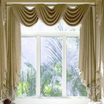 

ALITEXTILEBTOC 1Pic Knitted Curtain 2*2.6cm Decoration Shading Window Curtains Northern Europe Comfortable Pleat Curtains