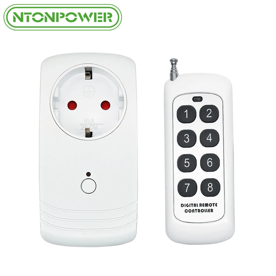 

NTONPOWER Wifi Smart Power Socket EU Plug Wireless APP Remote Control Timer Switch Work with Alexa for Smart Home Automation