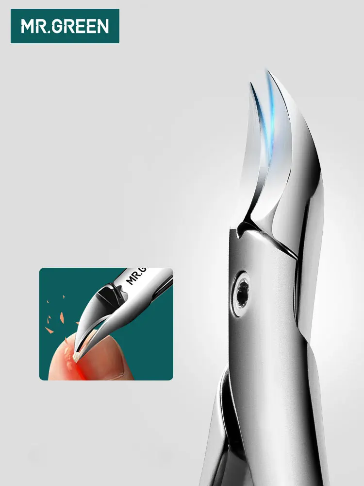 Meilleur M. GREEN coupe ongles manucure outils professionnels en acier inoxydable épais ongles incarnés cuticule pince tondeuse pince ciseaux