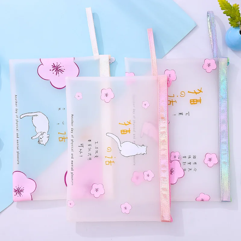 

Pink Flower Cosmetic Bag Scrub PVC Women Men Travel Wash Waterproof Storage Bags Organizer Makeup Cases Beauty Toiletry Kit Wash