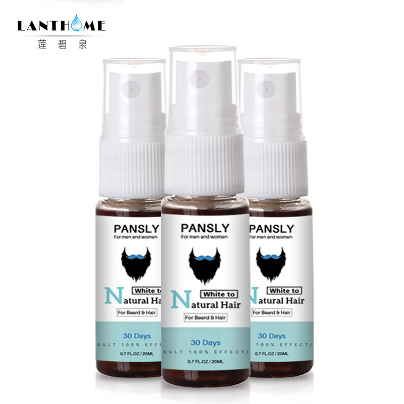 

3pc Herbal Cure White Hair Treatment Conditioners Tonic Growth Essence Serum Restore White Beard & Hair Natural Hair Color Spray