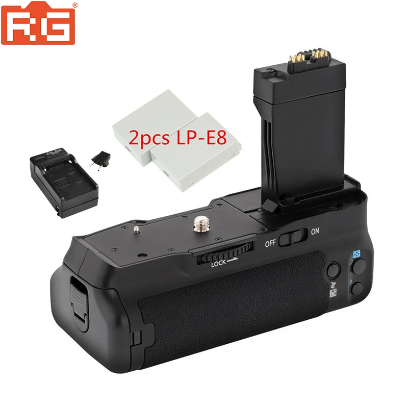 

MeiKe MK-550D Battery Grip Multi-Power Battery Pack Holder for Canon 550D 600D 650D 700D T2i T3i T4i T5i as BG-E8+LP-E8 Battery