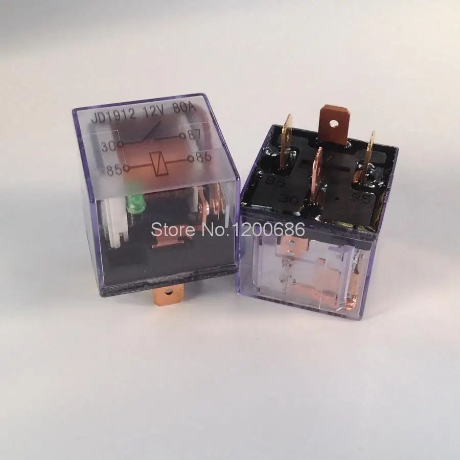 4PIN 12V80A Speaker relay connectionhigh current waterproof car relay