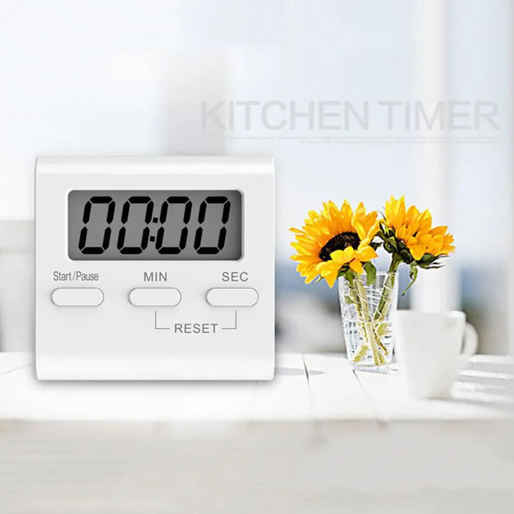 Большой магнитный ЖК-цифровой кухонный таймер обратного отсчета Секундомер Будильник с подставкой кухонный таймер практичный будильник для приготовления пищи