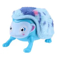 Electronic Sensors Interactive Pet Cartoon Design Hedgehog Toy Intelligent Touch Walk Somersault Light up Plush Soft
