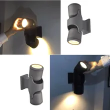 10 Вт/20 Вт Светодиодная современная и простая наружная настенная лампа, наружная лампа для двора, поворачивается к коридору, балконным лампам и фонарикам