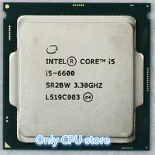 Intel Core i5 6600 3,3 ГГц 6 м кэш четырехъядерный процессор LGA1151 настольный процессор