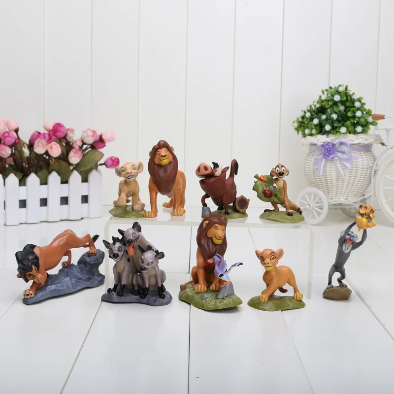 

5~9CM cartoon The Lion King Animals Simba Nala Timon PVC action figure Cartoon Anime Figures Model Toys for children