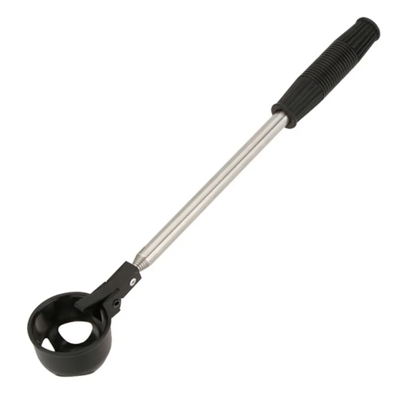 New Telescopic Golf Ball Retriever- Golf Ball Picker /Golf Pick Up Scoop 16.5"-78.5" Retracted Length Stainless Steel Shaft