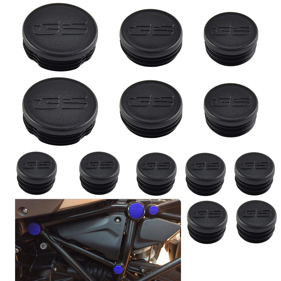 13PCS Frame Hole Cover Caps Plug Decor For BMW R 1200GS R 1200 GS R1200GS LC Adventure ADV 2013 Frame Cap Set