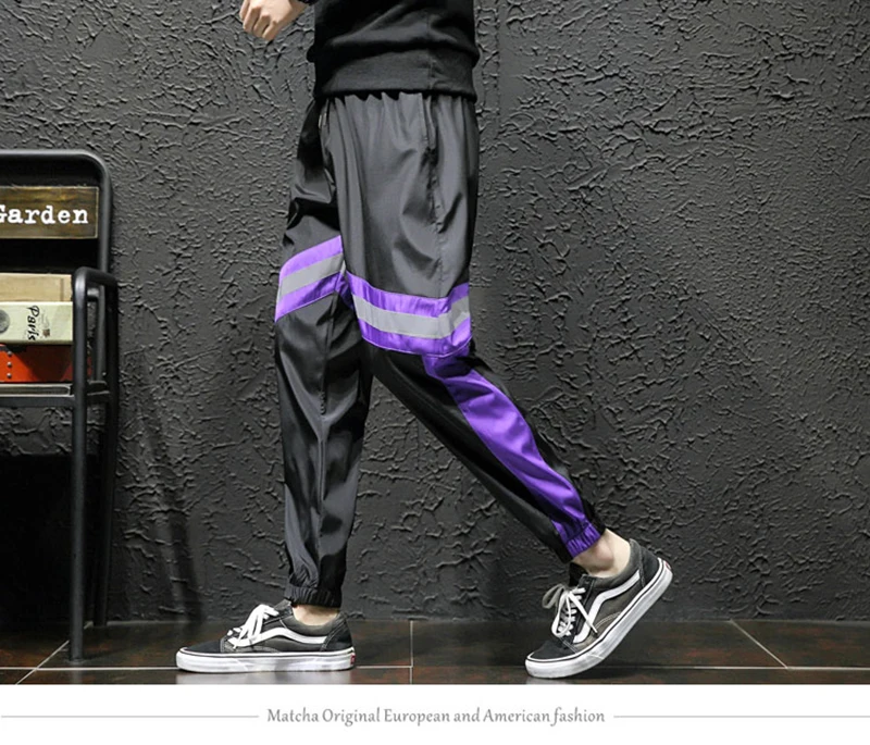 Loose Hip Hop Cargo Pants Men Camouflage Patchwork Harem Mens Trousers Streetwear  (21)