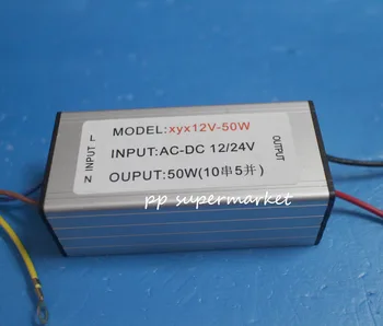 

5pcs DC12V-24V 50W High Power LED Waterproof Driver Constant Current 1500mA 30-36V