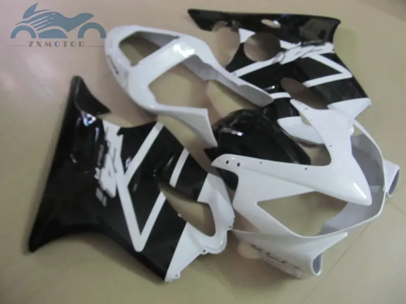 Комплект пластиковых обтекателей для HONDA CBR 600 F4i 2001 2002 2003 черные белые Обтекатели