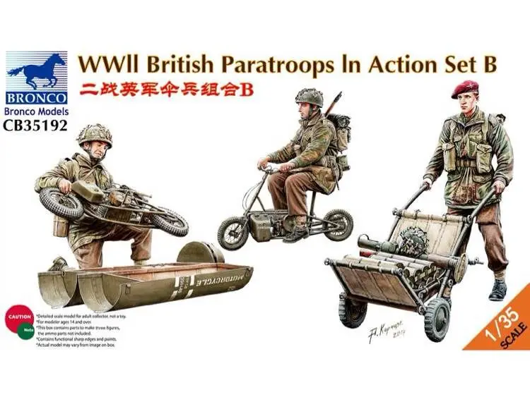 BRONCO CB35192 1 35 WWII British Paratroops In Action Set B