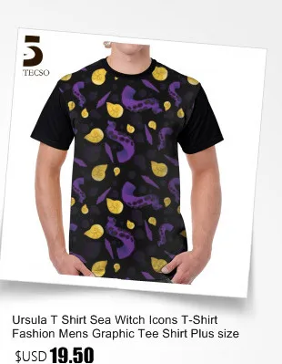 Ursula футболка с изображением Урсулы потрясающая Мужская графическая футболка 100 полиэстер с коротким рукавом печатная Базовая футболка для полных