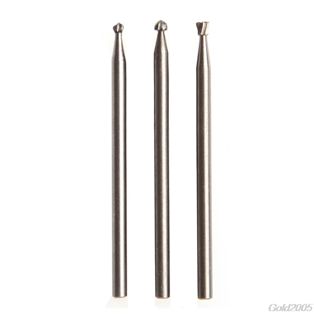 

3Pcs HSS Routing Router Grinding Bits 2.35mm For Rotary Tool Dremel Bosch G25 Drop Ship