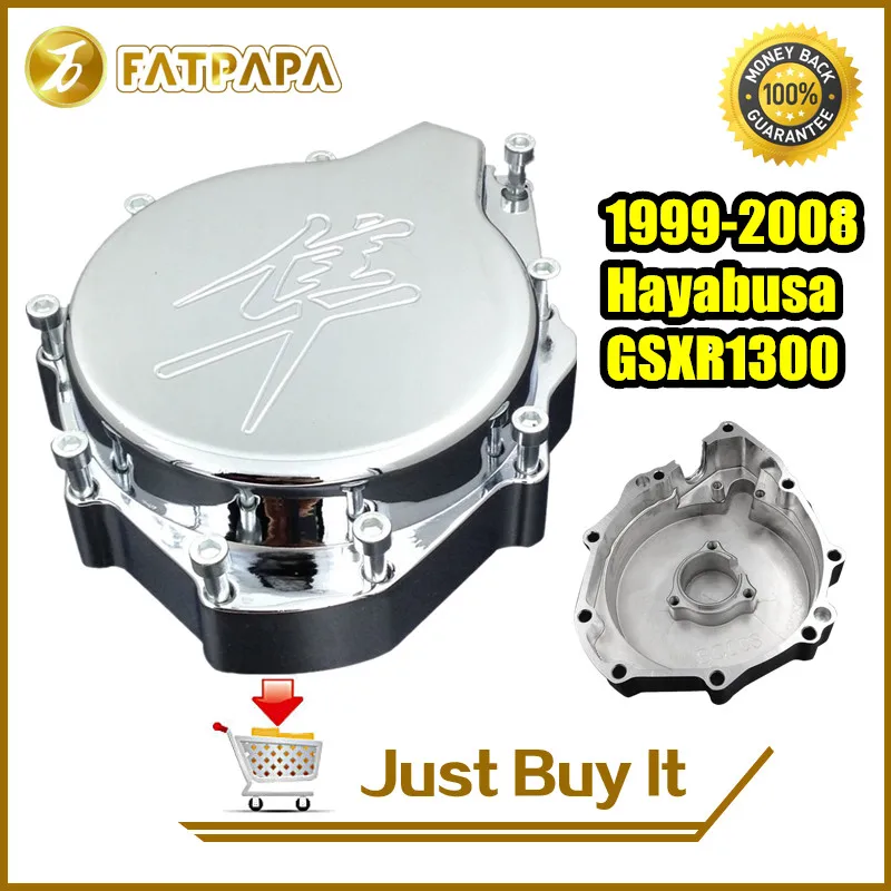 

Free shipping new hot motorcycle Aluminum Chrome Stator Engine Cover Fit for Suzuki Hayabusa GSXR1300 1999-2008 2000 2001
