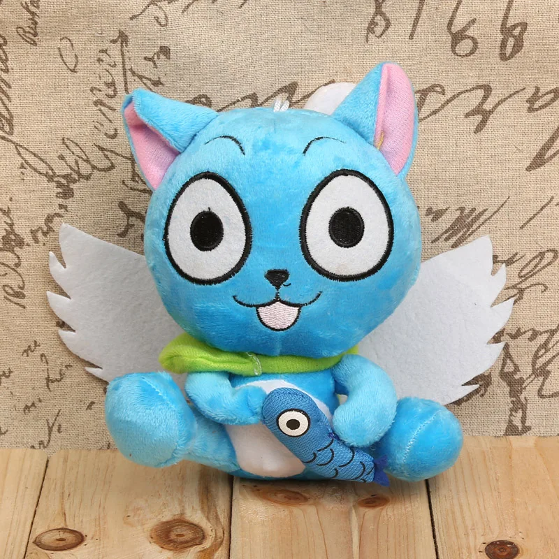 

Anime Fairy Tail Happy with Fish Plush Toy Soft Stuffed Animal Doll Gift 7" 18cm