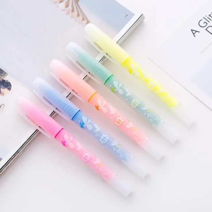 

1 Piece Kids Drawaing Pen Office And Study Mark Pen Cnady Color Highlighter Pen School Stationery Supplies